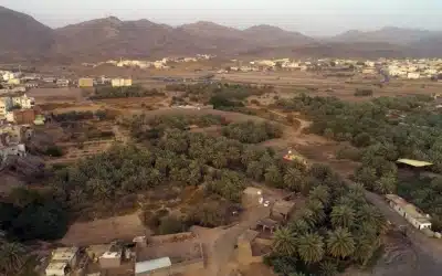 Vue aérienne du site de Badr